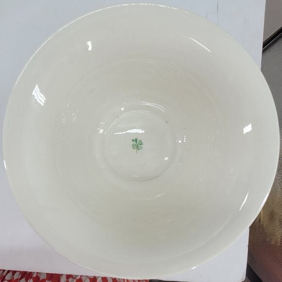 Belleek Irish Tara Shamrock Collection Large Porcelain Cottagecore‎ Mixing Bowl - Picture 5 of 9